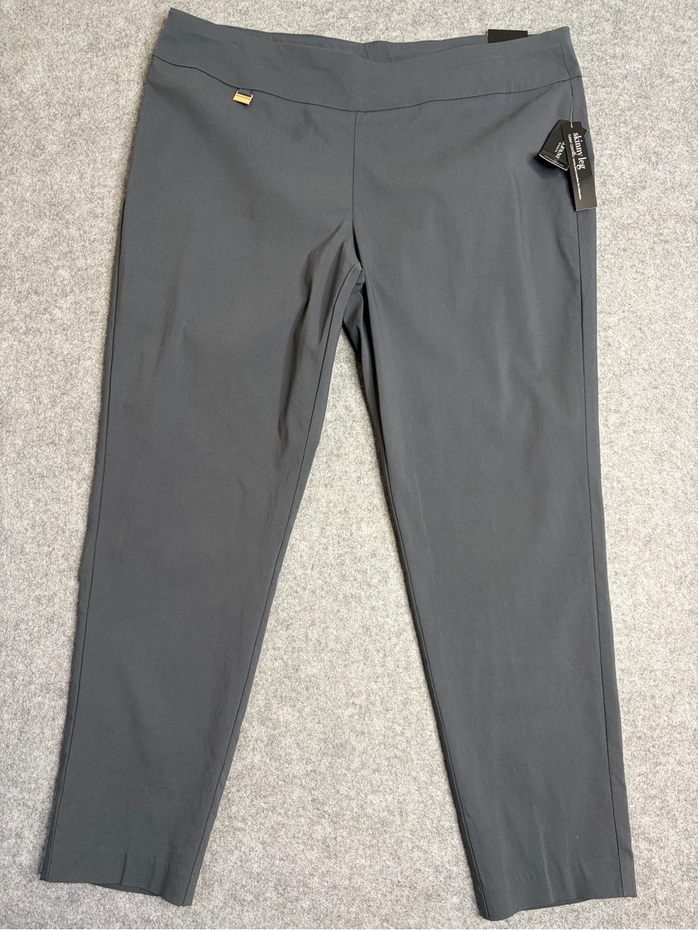Alfani Dark Gray Women’s dress pants skinny leg tummy control 20W